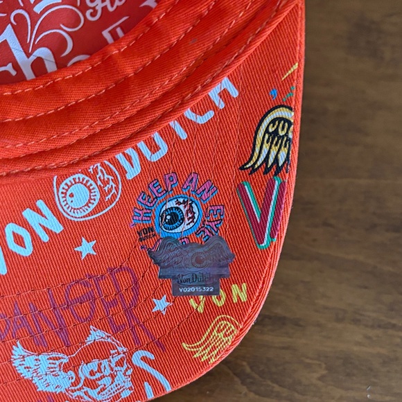 Von Dutch Vibrant Orange Trucker Hat - Picture 8 of 8